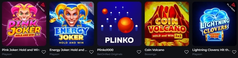 BetOnRed casino jeux